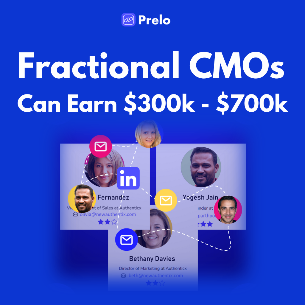 Fractional CMOs can earn anything between $300k - $700k per year